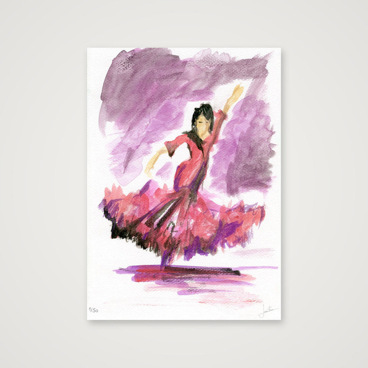 Sevillana · Lámina 42×59 cm sin enmarcar